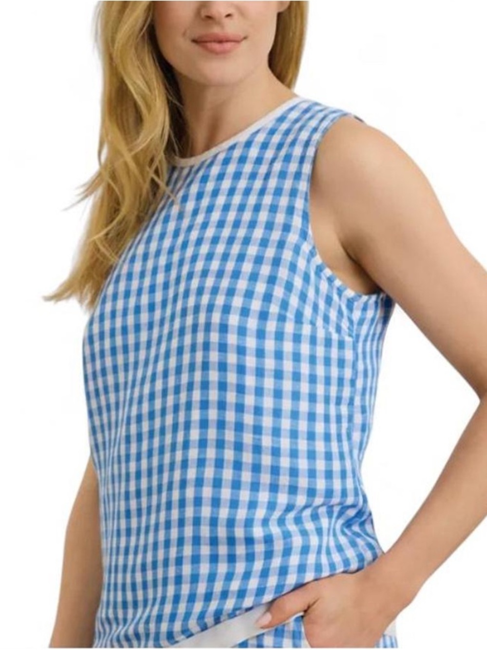 💙 NWT Sewing Down South x Crown & Ivy Courtney Gingham Tank 💙